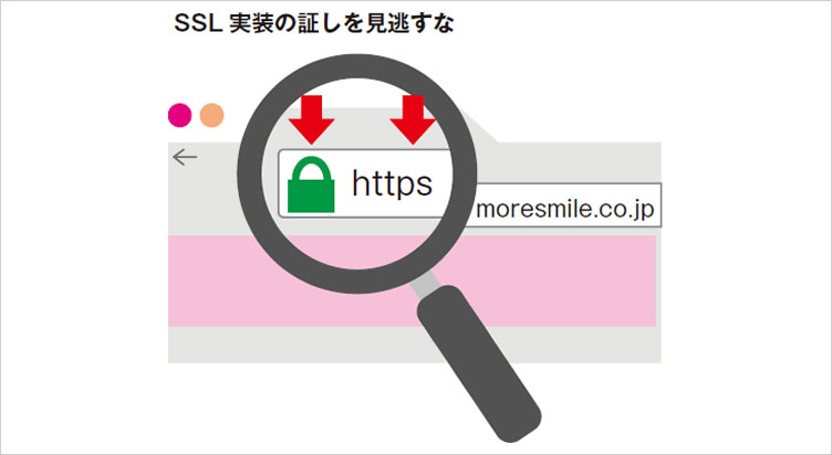 アドレスバーに表示される緑の鍵マーク